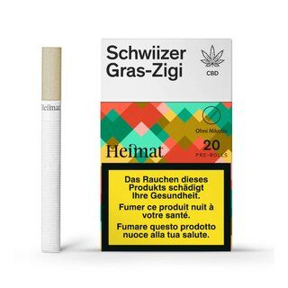 Heimat Hanf - Schwiizer Gras Zigaretten Box (20 Stk.)