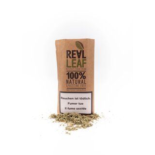 Mélange d'herbes de substitut de tabac biologique Real Leaf - Sachet 30g