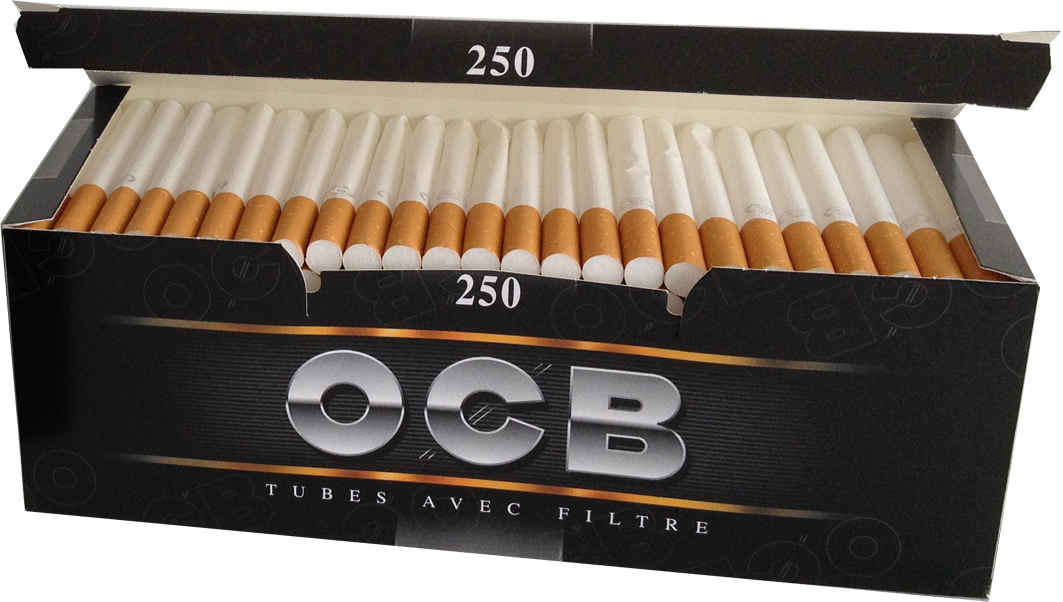 OCB Premium tube à cigarettes 250 pcs  Kiosklino- Online kiosque et Chicha  shop