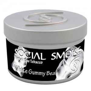 Social Smoke White Gummy Bear 100 gramme