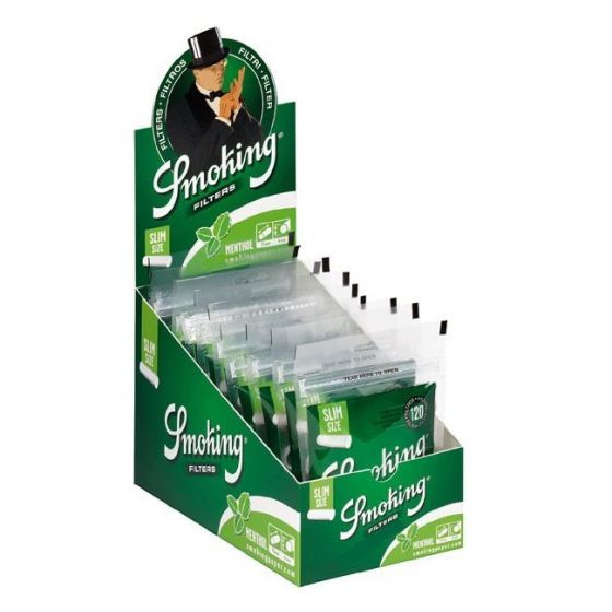 SMOKING SLIM WATTE-FILTER MENTHOL