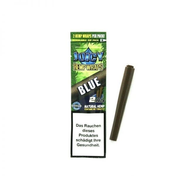 Juicy Hemp Wraps Blue - Black and Blueberry