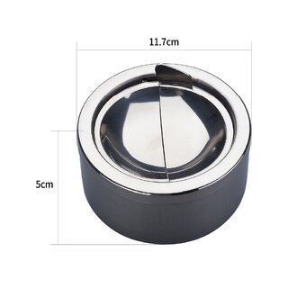Cendrier basculant argent 120mm