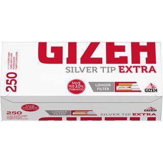 Manchons GIZEH Silver Tip Extra 250 pièces