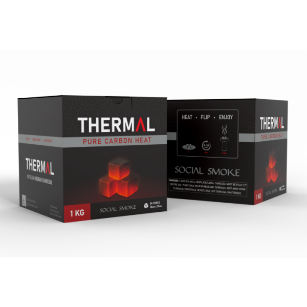 Social Smoke Thermal Naturkohle 26mm - 1kg Kohle