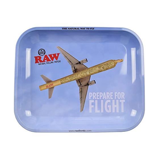 RAW METAL ROLLING TRAY FLYING HIGH