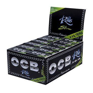 OCB Slim Premium Rolls + Filtre 24pc Box