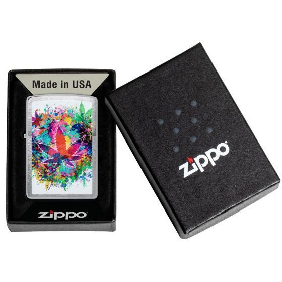 ZIPPO FEUERZEUG ''SPLASHY LEAF''