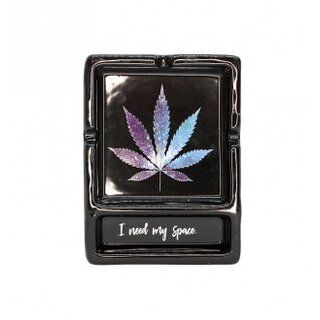 'I Need My Space' Hanfblatt Ashtray