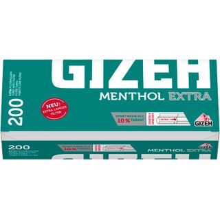 GIZEH Hülsen Menthol Extra 200  Kiosklino- Online Kiosk & Shisha Shop