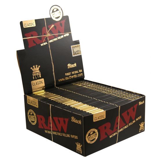 RAW BLACK KING SIZE SLIM (50ER)