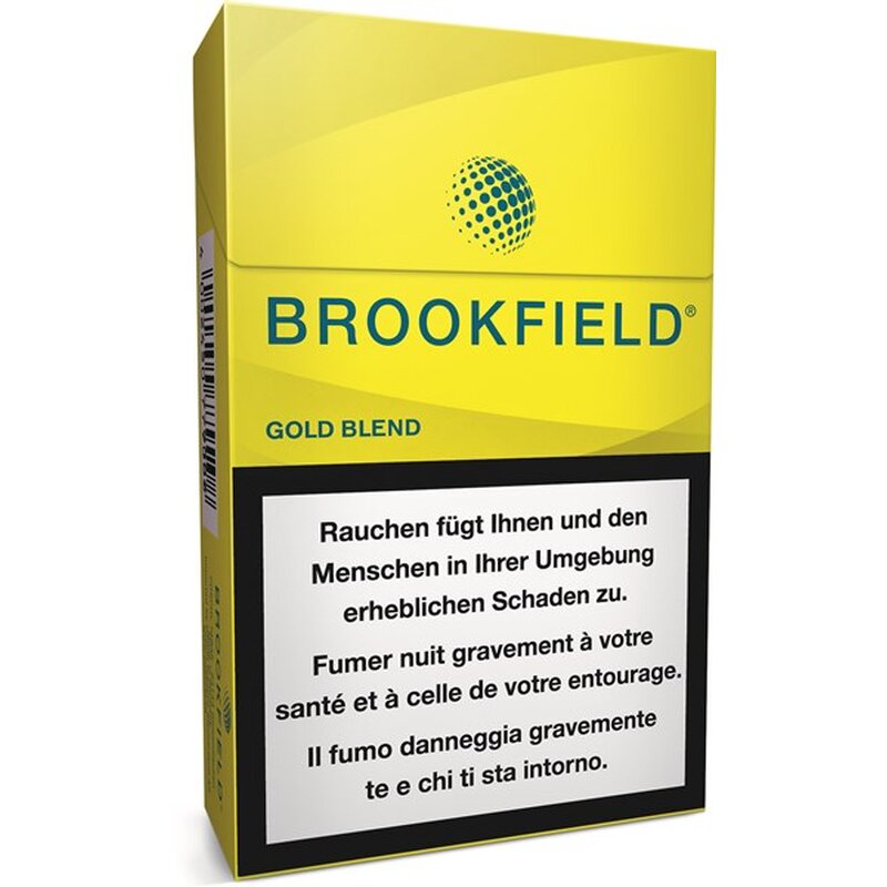 Brookfield Gold Blend Cigarettes 20pc Pack Kiosklino Online kiosque