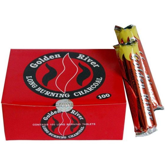 Golden River Shisha Kohle 33 mm Box