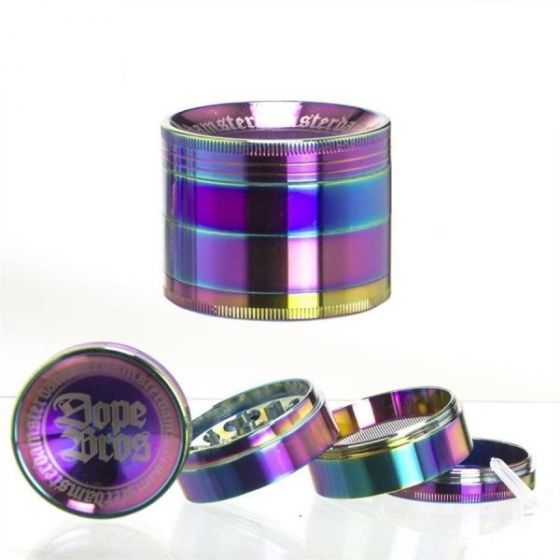 Grinder Dope Bros 50mm - 4-teilig Rainbow