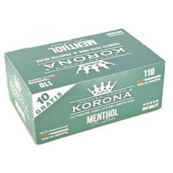 Korona Zig. Hülsen Deluxe Menthol 110 Stk.