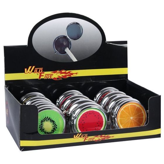 CENDRIER DE POCHE FRUITS ROND, ASSORTI