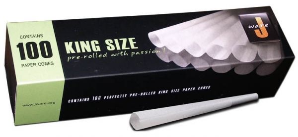 King Size Tubes J Ware - 1x100 Cones
