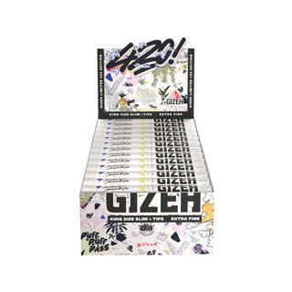 GIZEH Noir King Size Slim + Embouts 420 Sneaker Edition (26 pcs.)