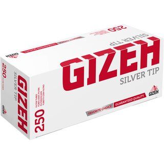 GIZEH Hülsen Silver Tip 250 Stk