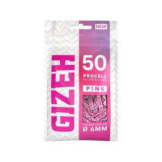 GIZEH SlimFilter 6mm - ProCell Pink ( 50Stk)