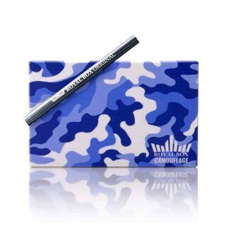 Royal Box mit Schnupfrohr - Camo Blau/Weiss