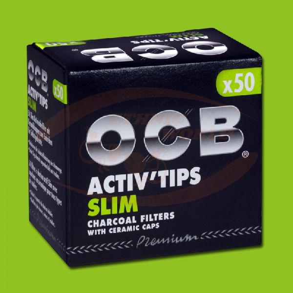OCB Premium Activ Tips Slim (50 pc)