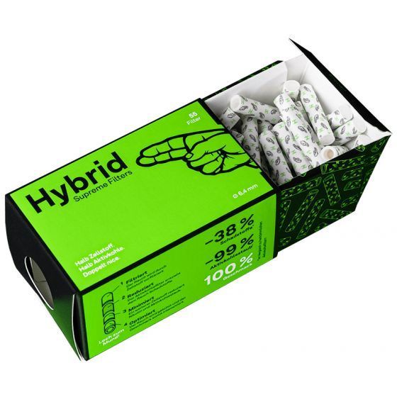 HYBRID SUPREME AKTIVKOHLEFILTER - 6.4MM ( 55 STK.)