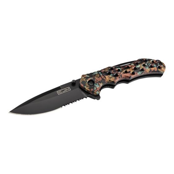 HERBERTZ EINHANDMESSER CAMO - SCHWARZ