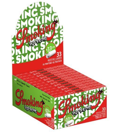 SMOKING SUPREME KING SIZE + TIPS x 24