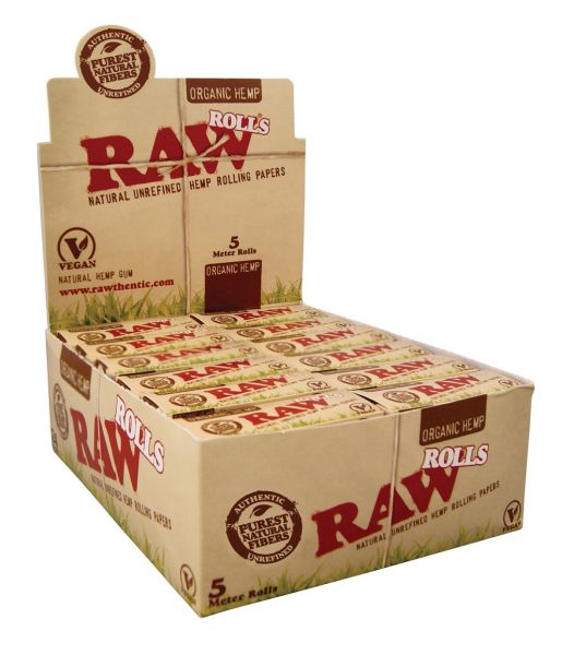 Raw Rolls Organic Hemp 24pc Box