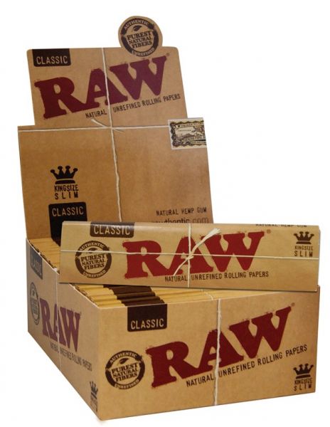 Raw Classic Kingsize Slim 50pc Box