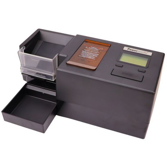 POWERMATIC 5+ VOLLAUTOMATISCHE STOPFMASCHINE MIT SHREDDER, ANTHRAZIT