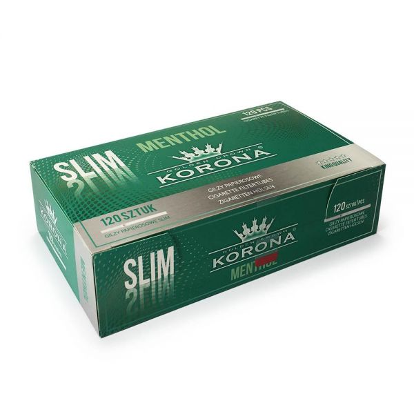 Korona Zig. Hülsen Slim Menthol 120 Stk.